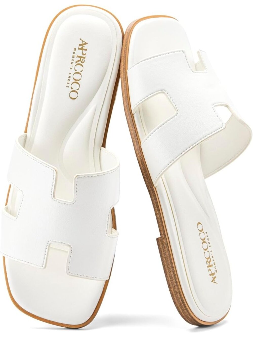 🆕Women's White Flat Sandals Dressy Classic Summer Beach Vacations Sandals